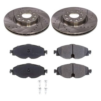 Callahan Brake Parts® - Drilled and Slotted Front Brake Kit