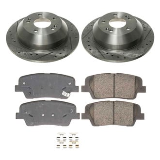 Callahan Brake Parts® - Drilled and Slotted Rear Brake Kit