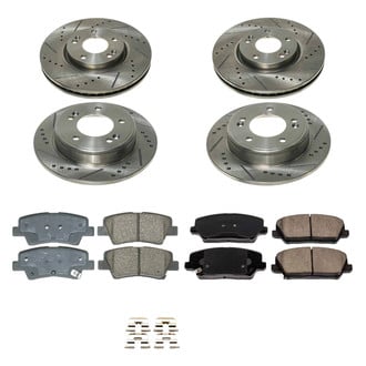 Callahan Brake Parts® - Drilled and Slotted Brake Kit