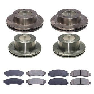Callahan Brake Parts® - Drilled and Slotted Front and Rear Brake Kit