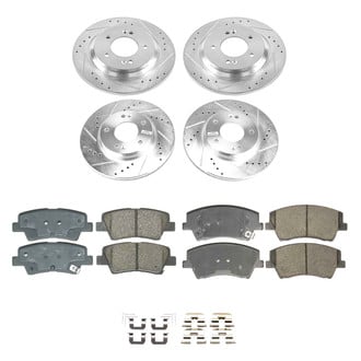 Callahan Brake Parts® - Drilled and Slotted Front and Rear Brake Kit