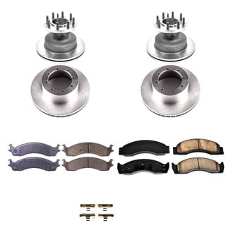 Callahan Brake Parts® - Plain Front and Rear Brake Kit