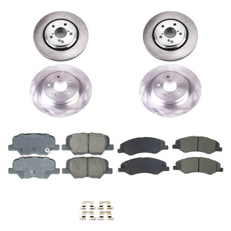 Callahan Brake Parts® - Plain Front and Rear Brake Kit