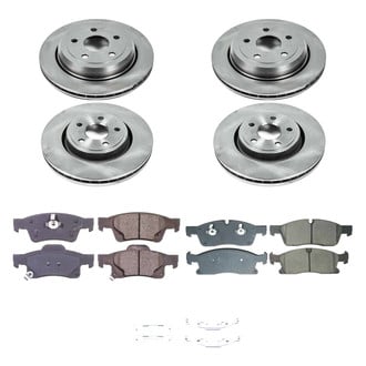 Callahan Brake Parts® - Plain Front and Rear Brake Kit