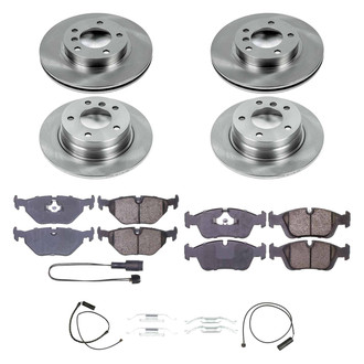Callahan Brake Parts® - Plain Front and Rear Brake Kit