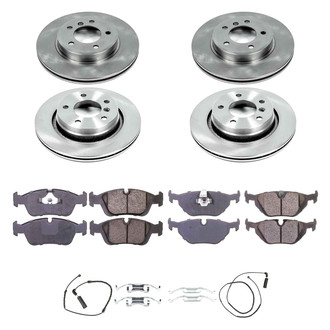 Callahan Brake Parts® - Plain Front and Rear Brake Kit
