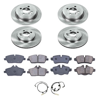 Callahan Brake Parts® - Plain Front and Rear Brake Kit