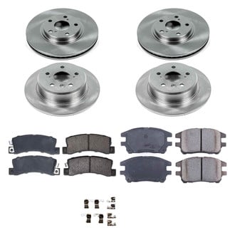 Callahan Brake Parts® - Plain Front and Rear Brake Kit
