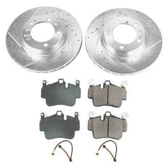 Callahan Brake Parts® - Drilled and Slotted Front Brake Kit