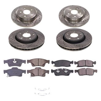 Callahan Brake Parts® - Drilled and Slotted Front and Rear Brake Kit