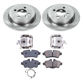 Callahan Brake Parts® - Plain Rear Brake Kit with Calipers