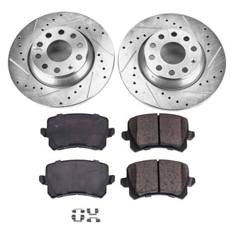 Callahan Brake Parts® - Drilled and Slotted Rear Brake Kit