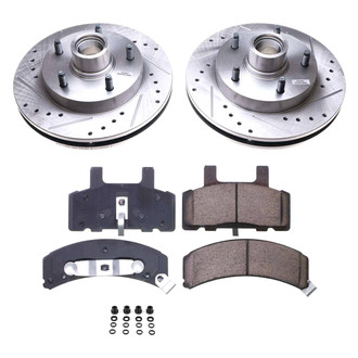 Callahan Brake Parts® - Drilled and Slotted Front Brake Kit