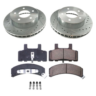 Callahan Brake Parts® - Drilled and Slotted Front Brake Kit
