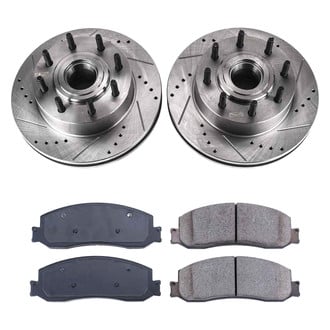 Callahan Brake Parts® - Drilled and Slotted Front Brake Kit