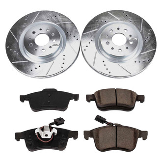 Callahan Brake Parts® - Drilled and Slotted Front Brake Kit