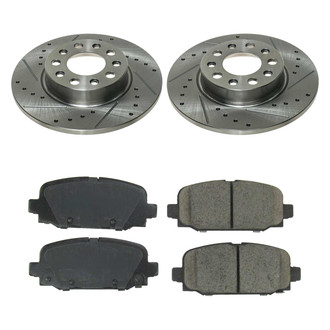 Callahan Brake Parts® - Drilled & Slotted Brake Kit