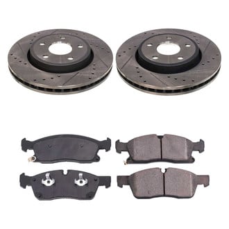 Callahan Brake Parts® - Drilled and Slotted Front Brake Kit