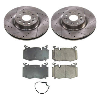Callahan Brake Parts® - Drilled and Slotted Front Brake Kit