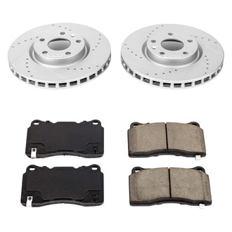 Callahan Brake Parts® - Drilled and Slotted Front Brake Kit
