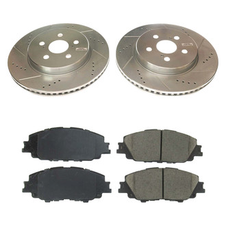 Callahan Brake Parts® - Drilled and Slotted Front Brake Kit