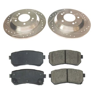Callahan Brake Parts® - Drilled and Slotted Rear Brake Kit