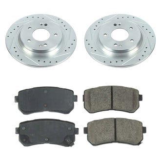 Callahan Brake Parts® - Drilled and Slotted Rear Brake Kit