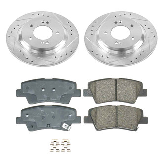 Callahan Brake Parts® - Drilled and Slotted Rear Brake Kit