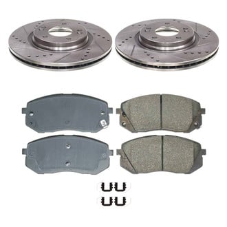 Callahan Brake Parts® - Drilled and Slotted Front Brake Kit