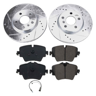 Callahan Brake Parts® - Drilled and Slotted Front Brake Kit
