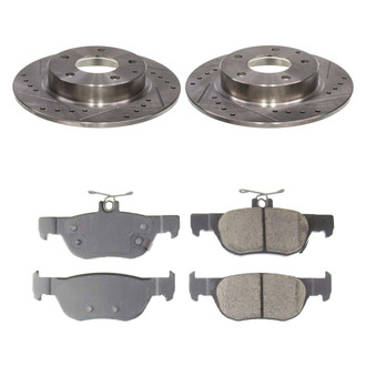 Callahan Brake Parts® - Drilled & Slotted Brake Kit