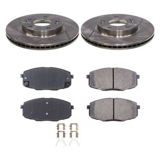 Callahan Brake Parts® - Drilled and Slotted Front Brake Kit