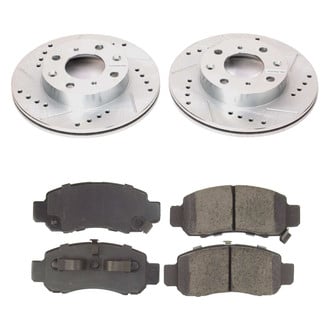 Callahan Brake Parts® - Drilled and Slotted Front Brake Kit