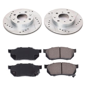 Callahan Brake Parts® - Drilled and Slotted Front Brake Kit