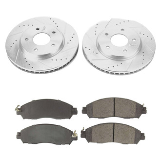 Callahan Brake Parts® - Drilled and Slotted Front Brake Kit