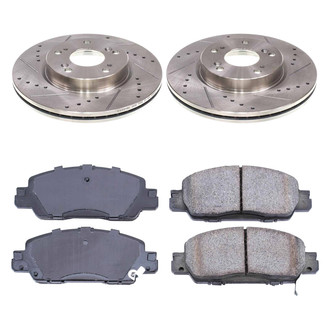 Callahan Brake Parts® - Drilled and Slotted Front Brake Kit