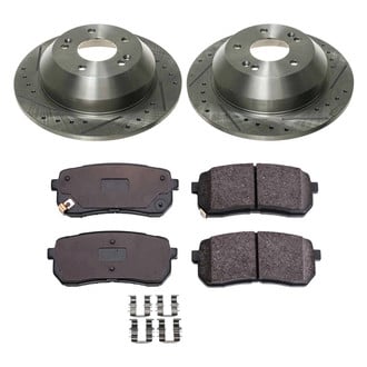 Callahan Brake Parts® - Drilled and Slotted Rear Brake Kit
