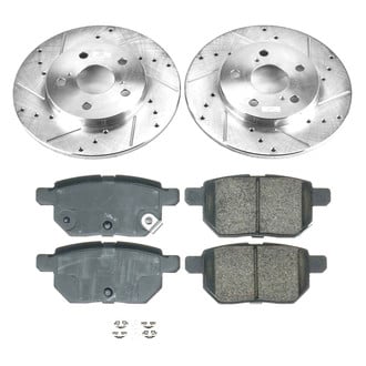 Callahan Brake Parts® - Drilled and Slotted Rear Brake Kit