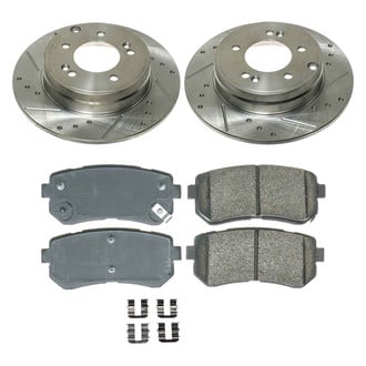 Callahan Brake Parts® - Drilled and Slotted Rear Brake Kit
