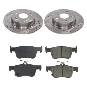 Callahan Brake Parts® - Drilled and Slotted Rear Brake Kit