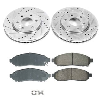 Callahan Brake Parts® - Drilled and Slotted Front Brake Kit