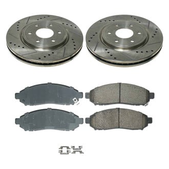 Callahan Brake Parts® - Drilled and Slotted Front Brake Kit
