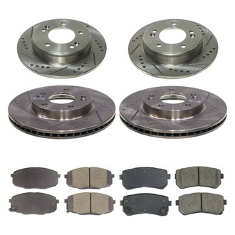 Callahan Brake Parts® - Drilled & Slotted Brake Kit