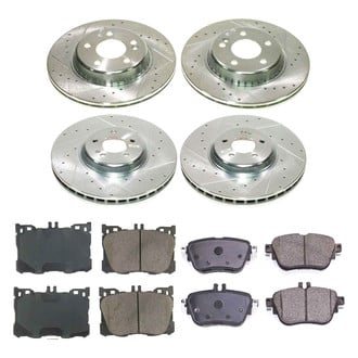 Callahan Brake Parts® - Drilled and Slotted Front and Rear Brake Kit