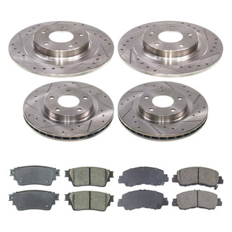 Callahan Brake Parts® - Drilled & Slotted Brake Kit