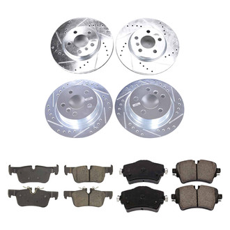 Callahan Brake Parts® - Drilled and Slotted Front and Rear Brake Kit