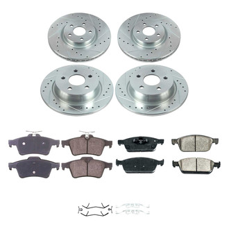 Callahan Brake Parts® - Drilled & Slotted Brake Kit