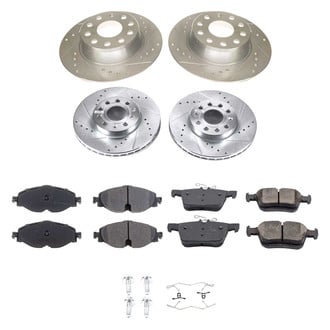 Callahan Brake Parts® - Drilled and Slotted Front and Rear Brake Kit