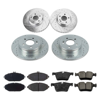 Callahan Brake Parts® - Drilled and Slotted Front and Rear Brake Kit