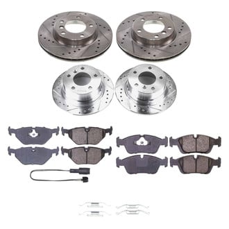 Callahan Brake Parts® - Drilled and Slotted Front and Rear Brake Kit
